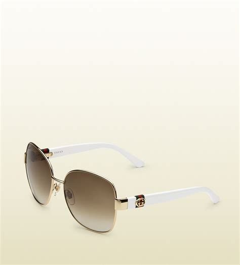 gold gucci shades|gucci women shades.